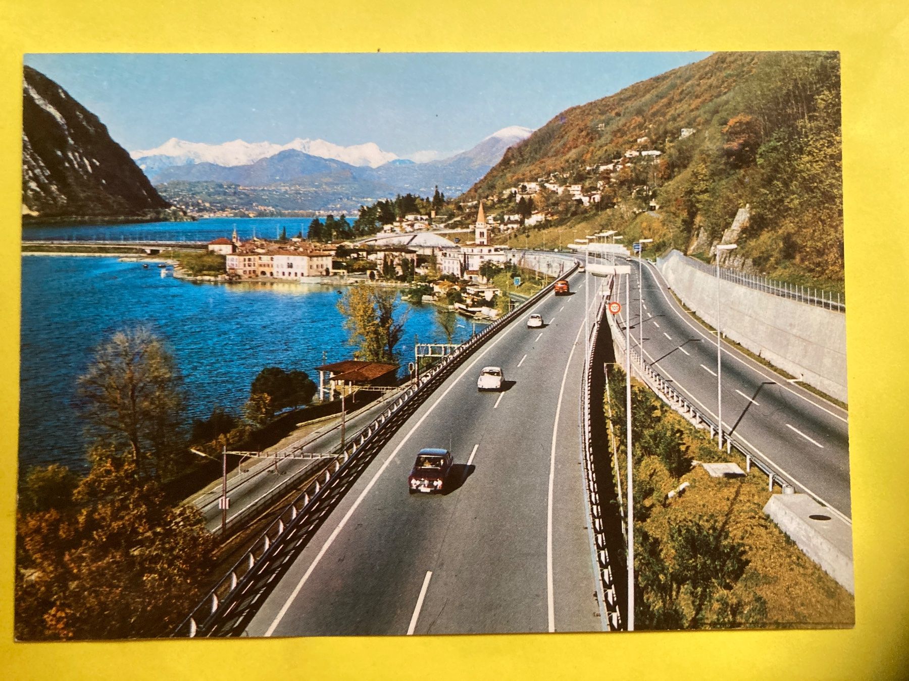 Cartoline postali: BISSONE.  Lago di Lugano – Usato da Zürich venduto da Chaeffeler