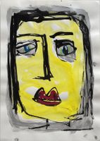 Sonja Zeltner-Müller - Gesicht, Mischtechnik, EXPRESSIV