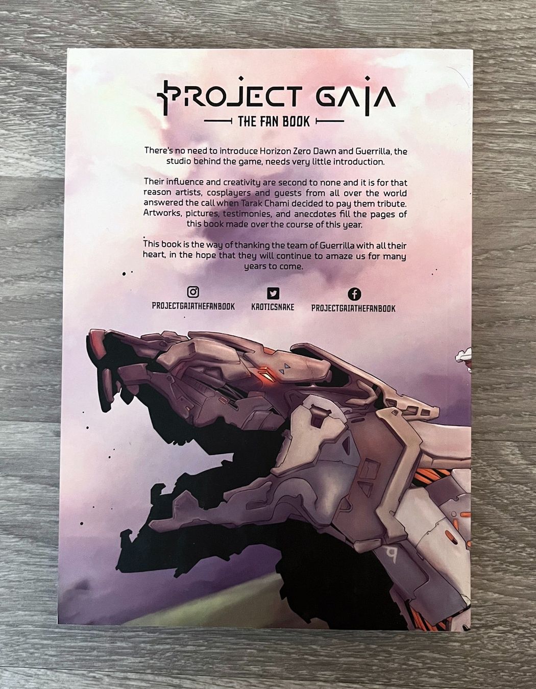 Bücher: Project Gaja - limited Horizon Zero Dawn Fan Book – Neu (gemäss Beschreibung) aus Riaz von Bongj 2