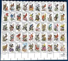 USA 1982 Bogen Vögel & Blumen 50 Bundesstaaten ** Postfrisch