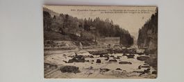 Wassserkraftwerk le Refrain, Doubs-Staudamm, dat. 1915