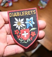 VINTAGE Badge DIABLERETS nos ST. GALLER STICKEREI