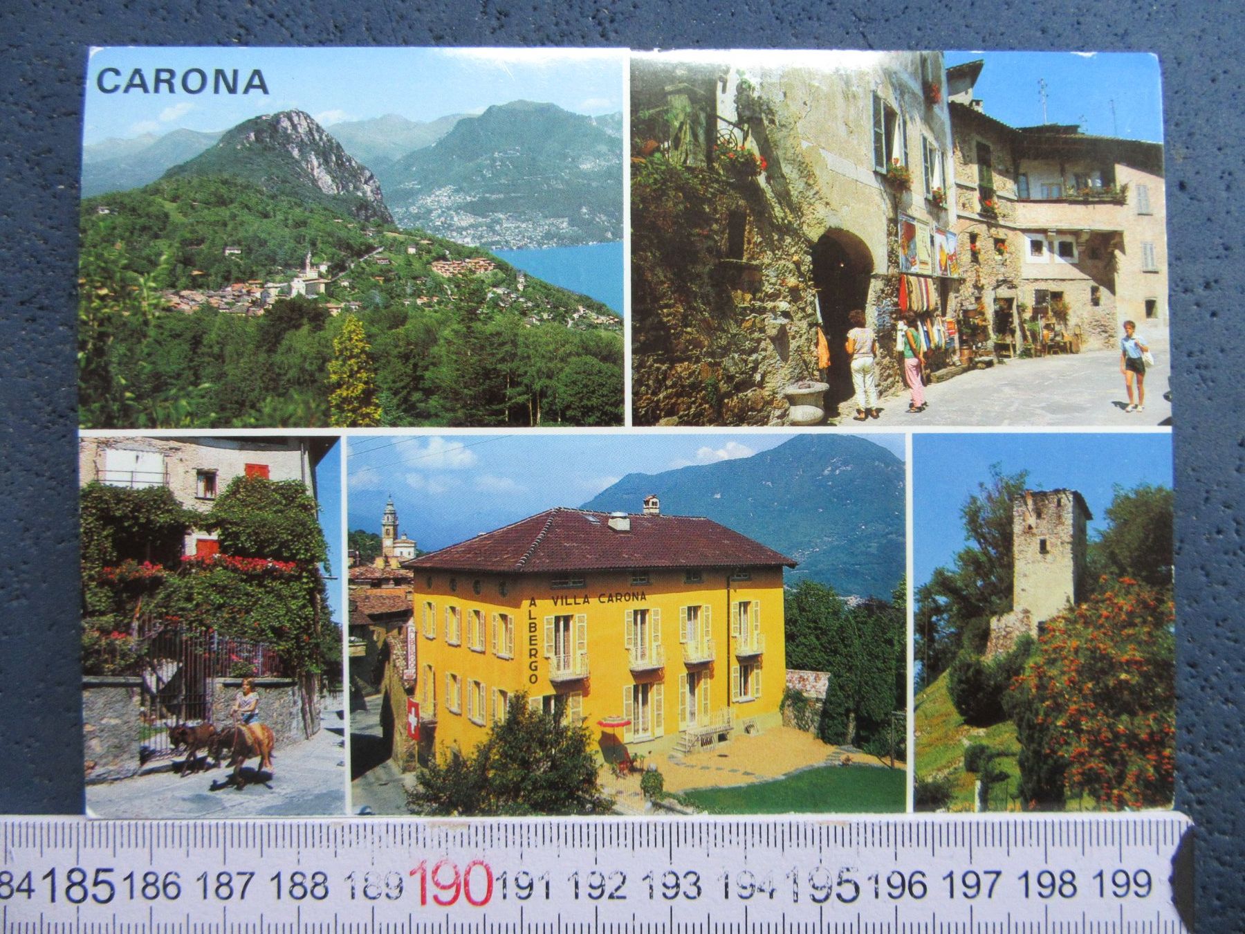 Cartoline postali: CARONA TICINO AK – Usato da Ettingen venduto da Hausi4711