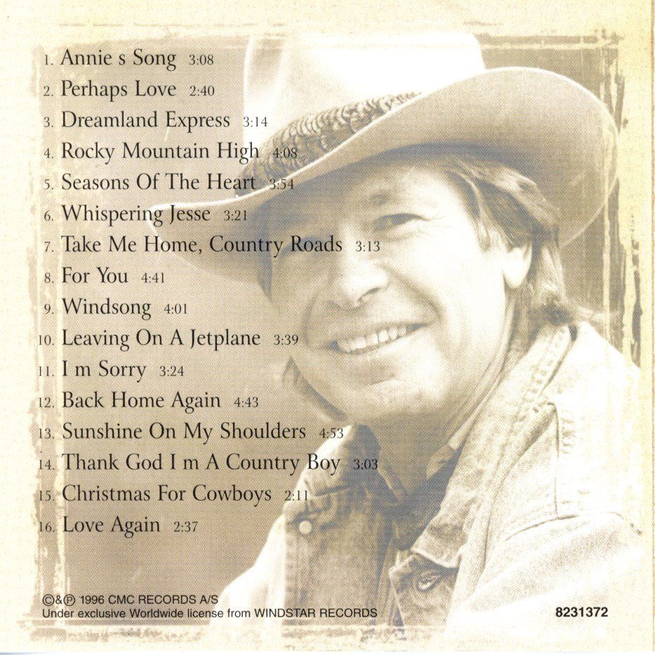 CD: CD - JOHN DENVER The Unplugged Collection – Usato da Morges venduto da evnocha3 2