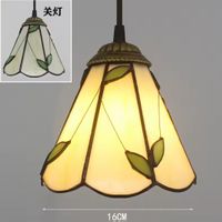Lampe suspendue vintage en pierre de  verre Style  Tiffany