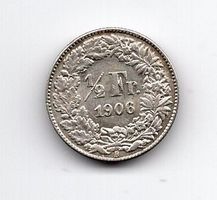 (1322) CH, ½ Franken, 1906, stgl