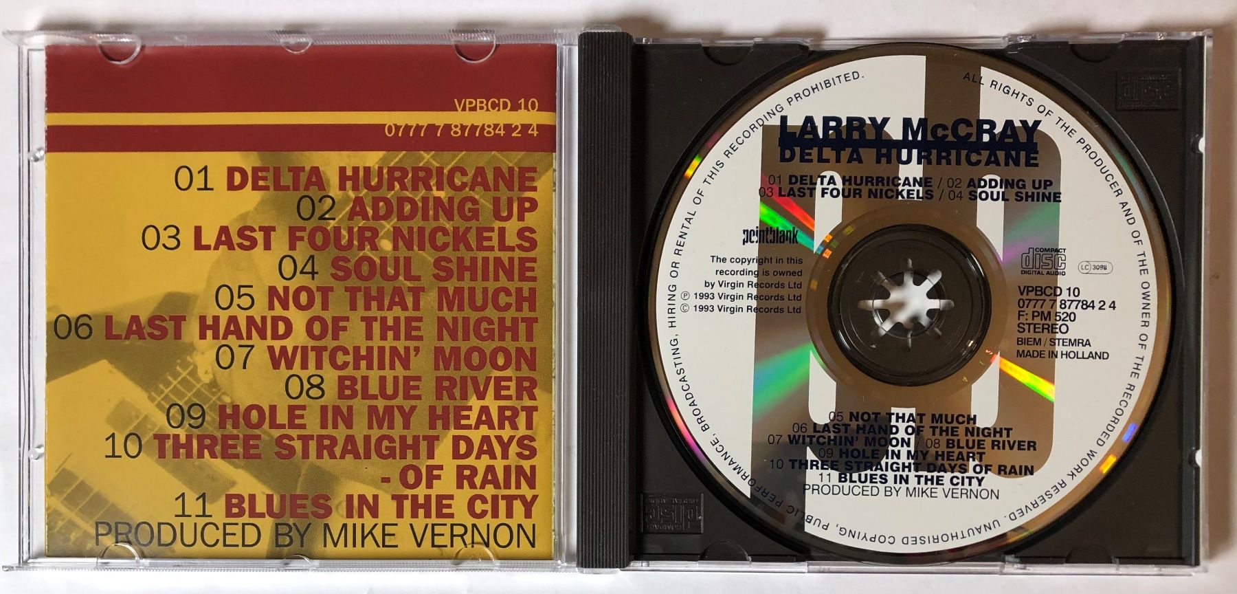 CDs: LARRY MCCRAY - DELTA HURRICANE – Gebraucht aus Poliez-Pittet von Newtown-Records 2