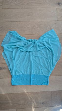 Bluse, ärmellos, türkis