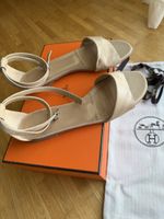 HERMÈS Sandalen Lammleder Beige Gr. 36 (mit OVP)