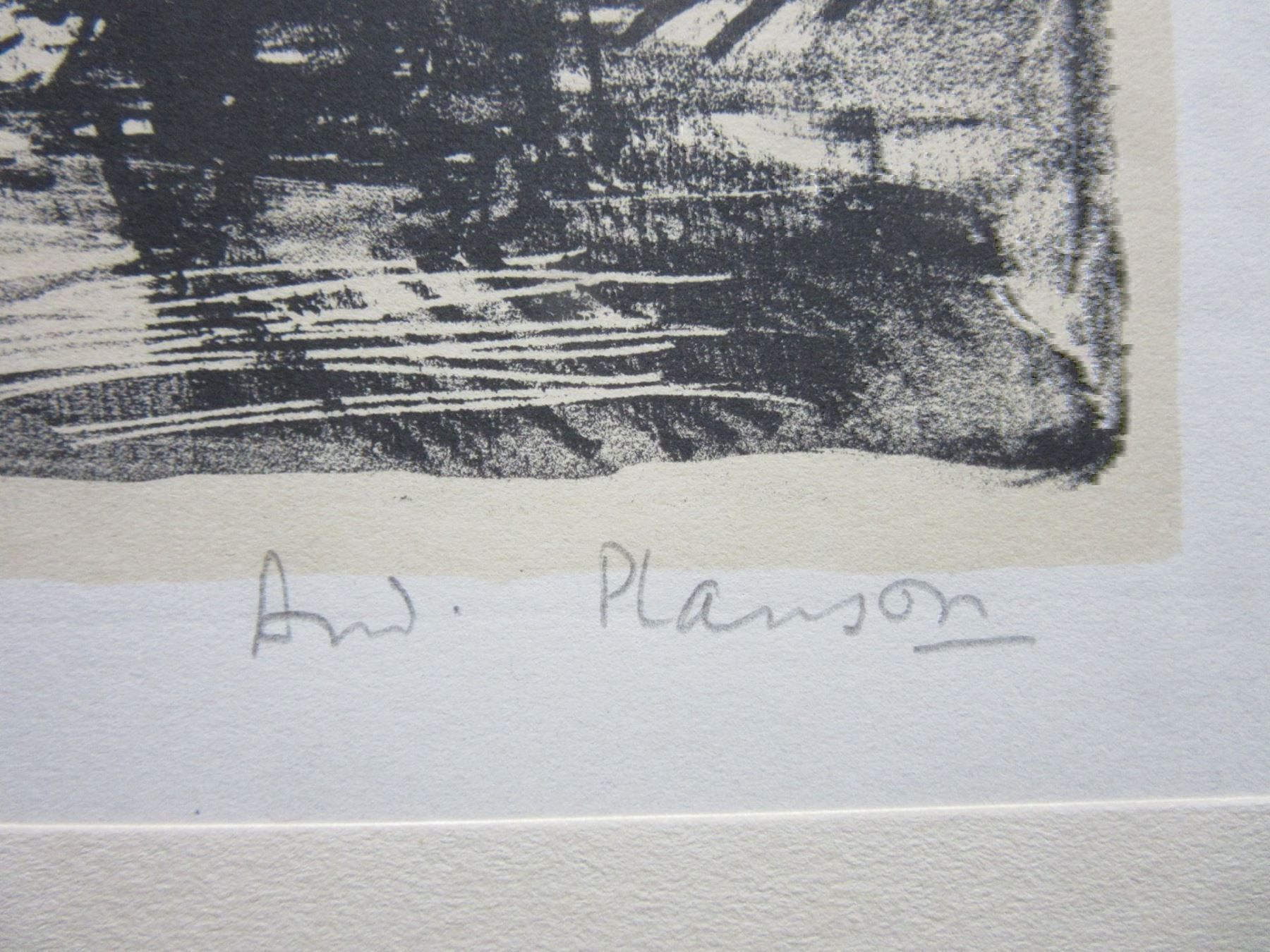 Grafica & Litografie: A.PLANSON LITHOGRAPHIE SIGNIERT NUMMERIERT – Usato da Gersau venduto da grafik-kunst 1