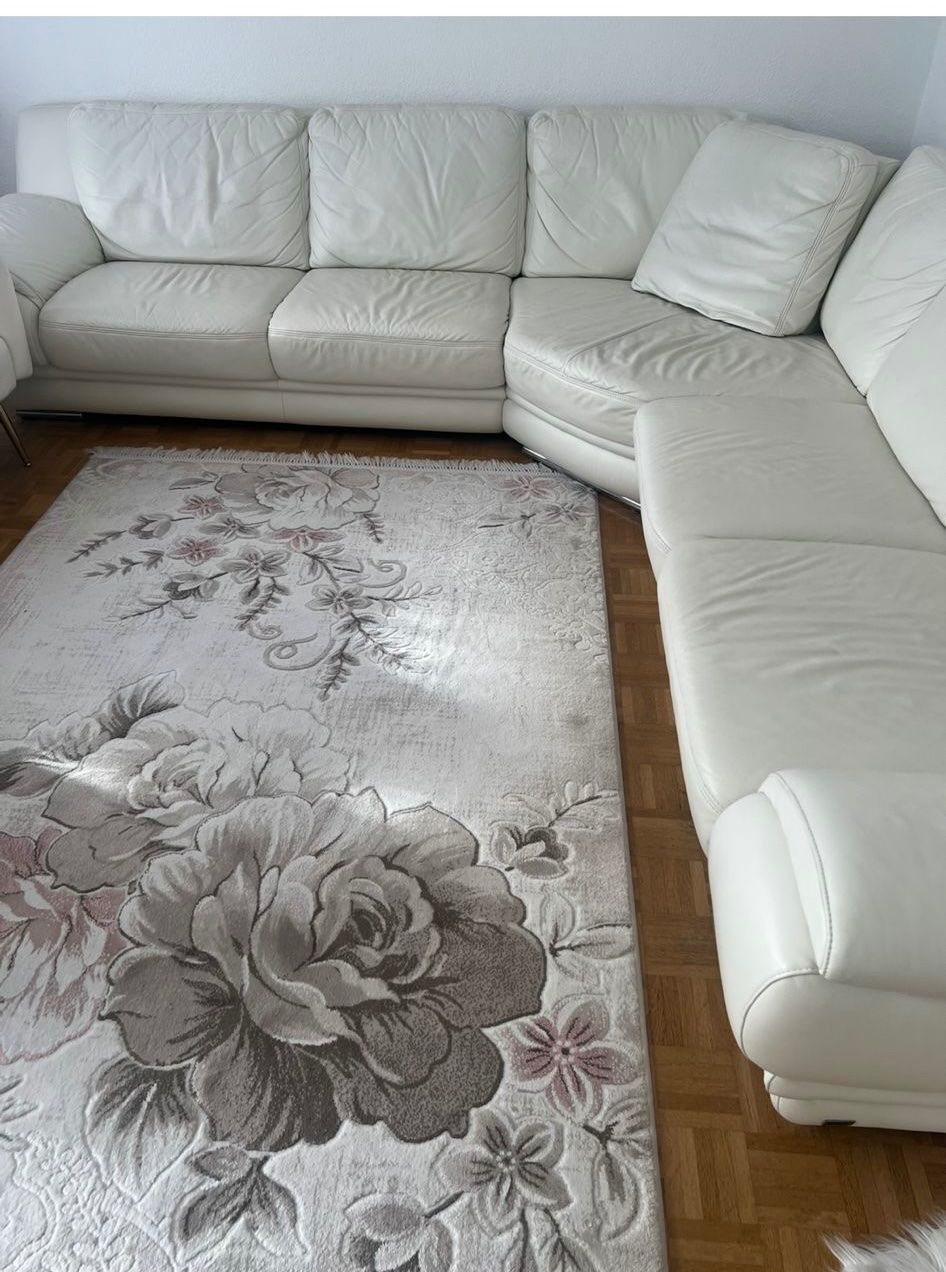 Divani: Sofa echtes Leder in Weiss – Usato da Möhlin venduto da H_4