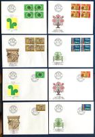 1980 - Schweiz FDC Sondermarken  Viererblock+ Einzel