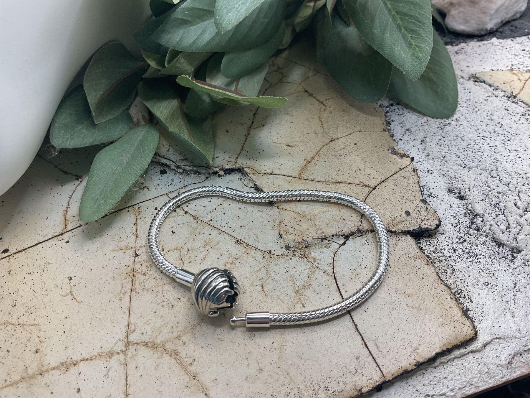 Bracelets: Armband mit Klappverschluss, Sterlingsilber – Neuf (Voir description) à luzern par Alpendorf1 2