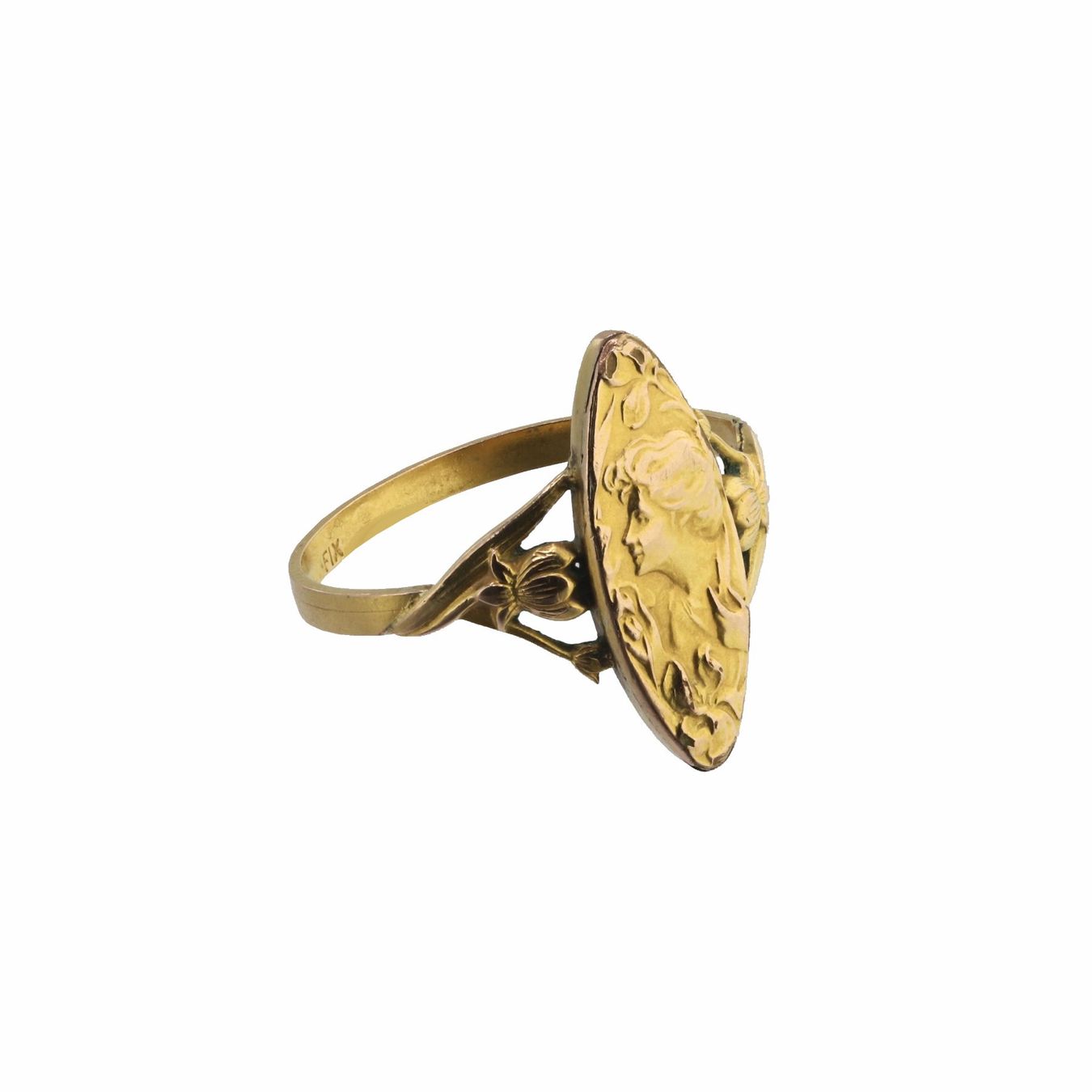 Anelli: Gold Ring, Art Nouveau – Usato da Zürich venduto da Vintage-Jewellery 1