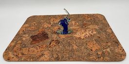 Elefant - Glas blau Kunsthandwerk mundgeblasen Einzelstück