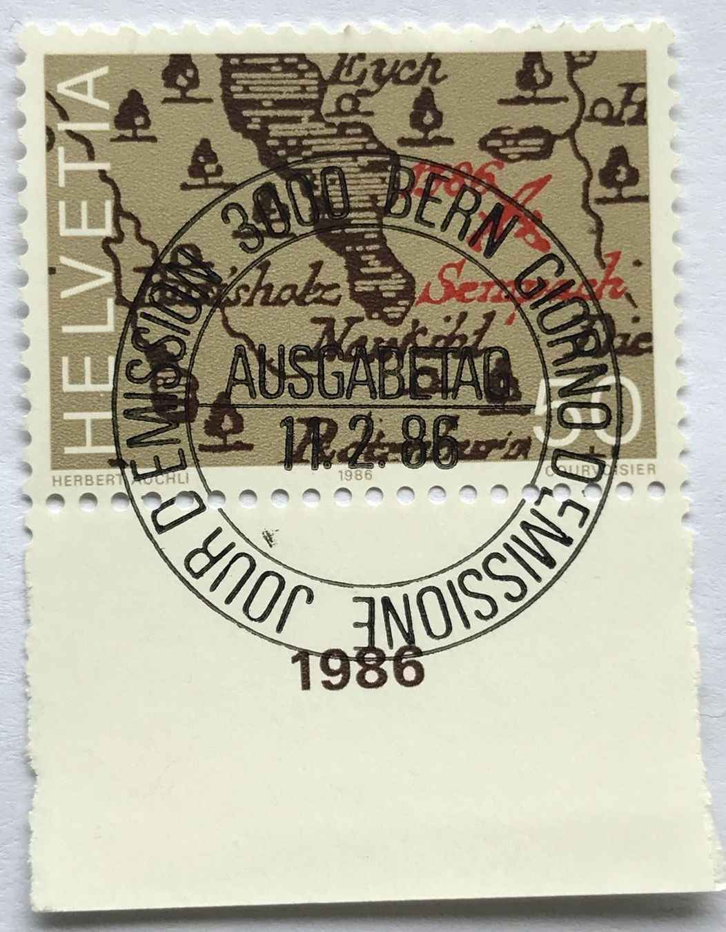 Alle Briefmarken: Nr.721  Vollstempel Bern – Gebraucht aus Aarau von Billa007