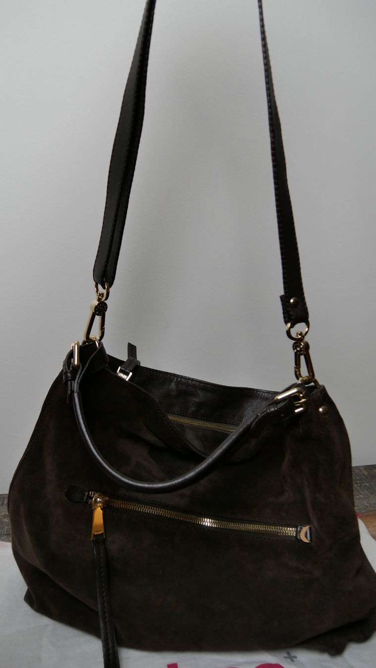 Abro Borse da donna: Abro Wildledertasche braun Shopper weiches Leder echt – Nuovo e nell'imballaggio originale da Zürich venduto da julia_vina 9