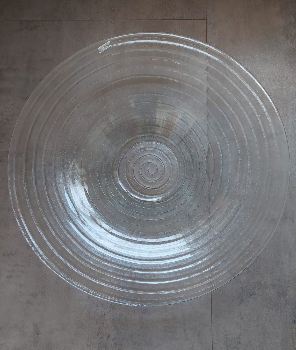 Gläser: Glasschale Deko Glas elegant 49 cm groß TOP – Gebraucht aus Rheinfelden von Plumeria1