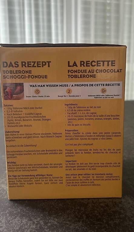 Elettrodomestici da cucina: Toblerone Schoko Fondue – Usato da Opfikon venduto da B777-1 1
