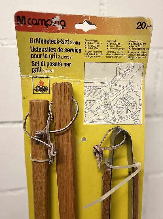 Migros Set di posate: Grillbesteck-Set 3-teilig - NEU - SUPER GESCHENK*** – Nuovo e nell'imballaggio originale da Zürich venduto da Ceca52