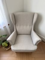 Sessel Ikea hellgrau Strandmon guter Zustand