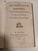 Livre ancien : Le Directeur Spirituel, édition 1817 !