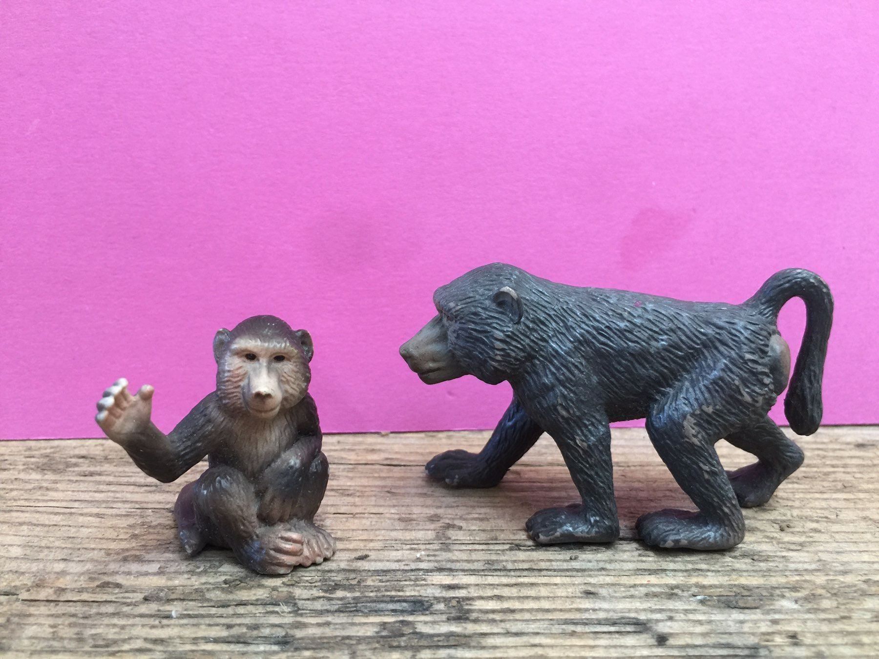 Schleich Statuette: Schleich Pavian Affe mit  Baby – Usato da Ennetbaden venduto da mapa05 1