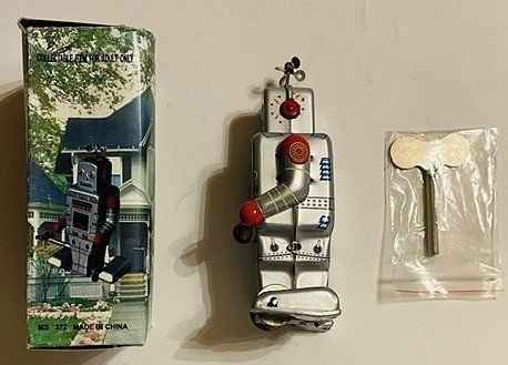 Giocattoli: Retro Blech Roboter MS-372 mit Originalverpackung! – Usato da Duggingen venduto da nad_6yzh 3