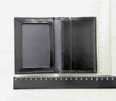 Étui Porte-cartes en Cuir noir