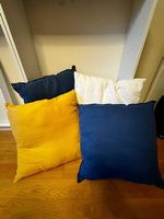 Lot de 4 coussins déco 60 × 60 cm