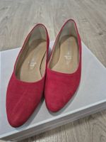 Tamaris Damen Ballerinas, Gr. 38, Rot, Echtleder, Top!