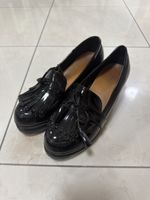 Mocassini con zeppa nero 