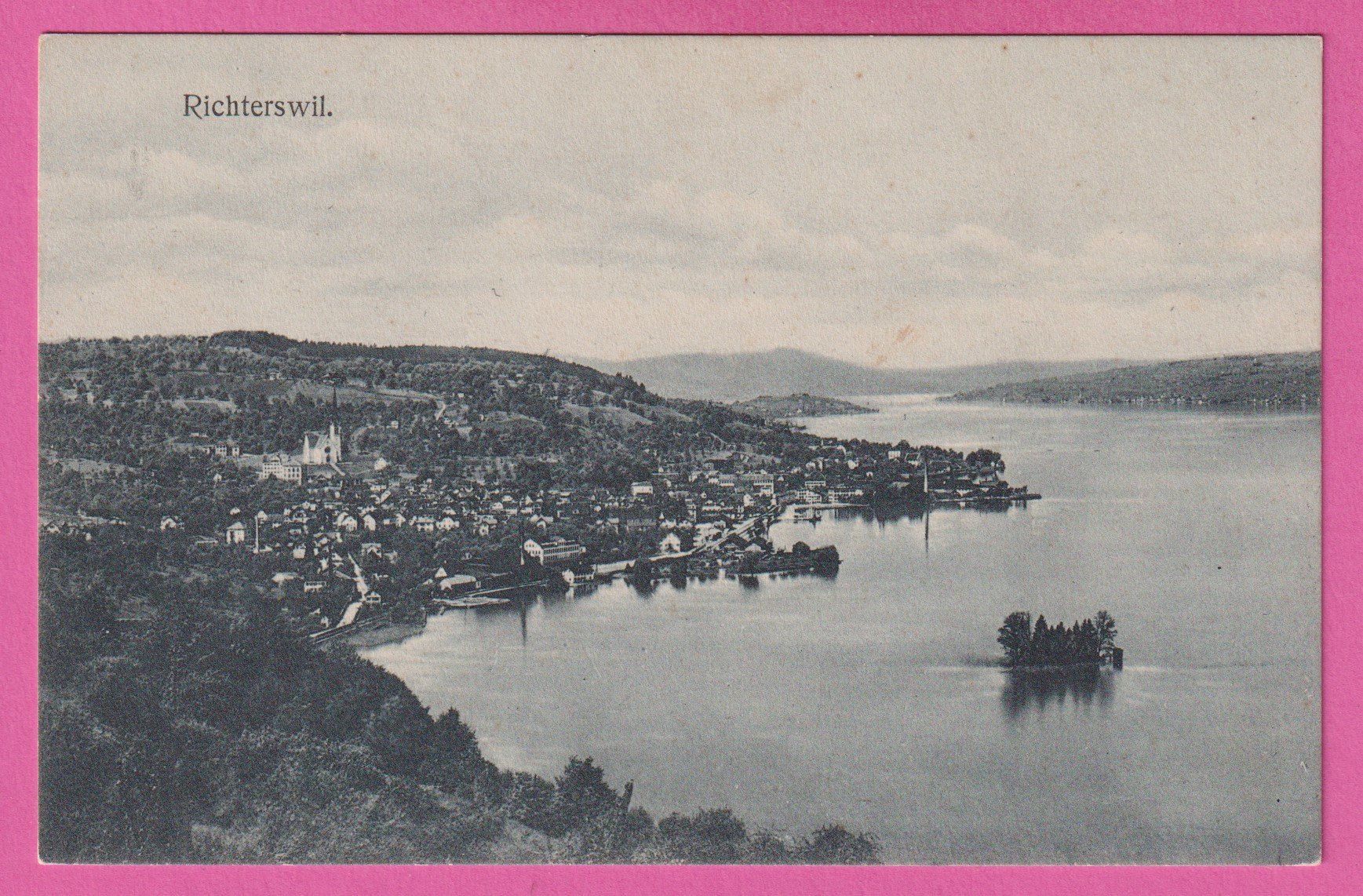 Cartoline postali: Richterswil gel 1908 – Usato da Einsiedeln venduto da dillie