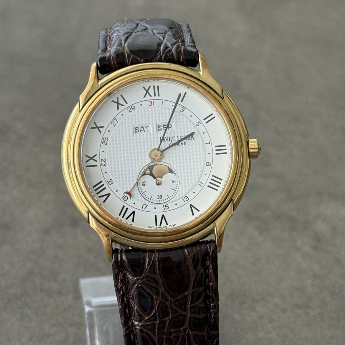 Favre Leuba Orologi: Favre Leuba Genève Mondphase – Usato da Villmergen venduto da Swiss2011 3