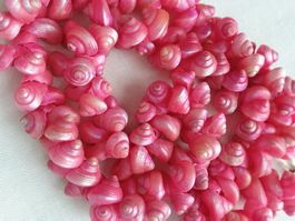 Trendige Vintage Pink Muschelkette Italien