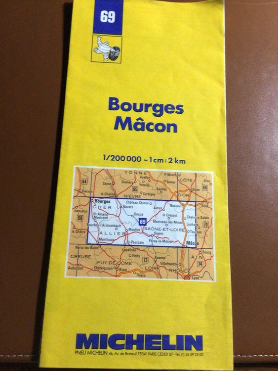 Carte michelin de la France en 48 feuilles Mende Valence - Livre Rare Book