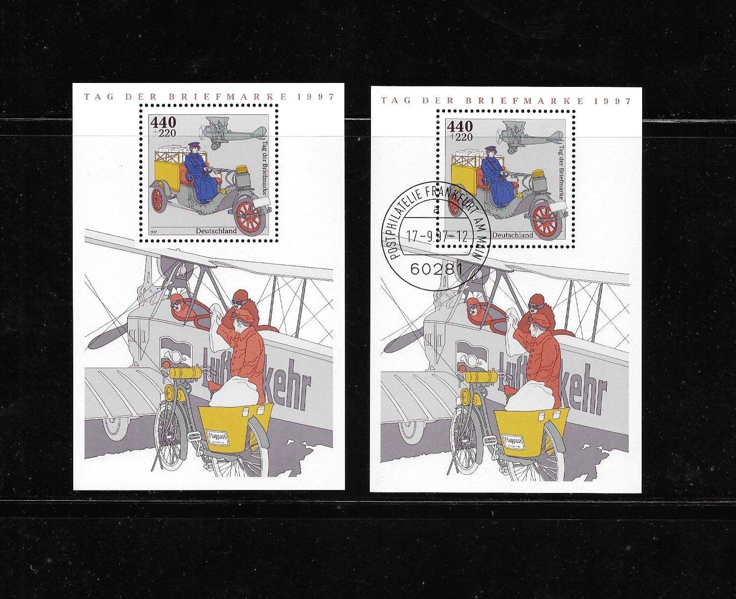 Tutti i francobolli: BRD 2 x BLOCK 1997 TAG DER BRIEFMARKE – Usato da Schlossrued venduto da Aronliam