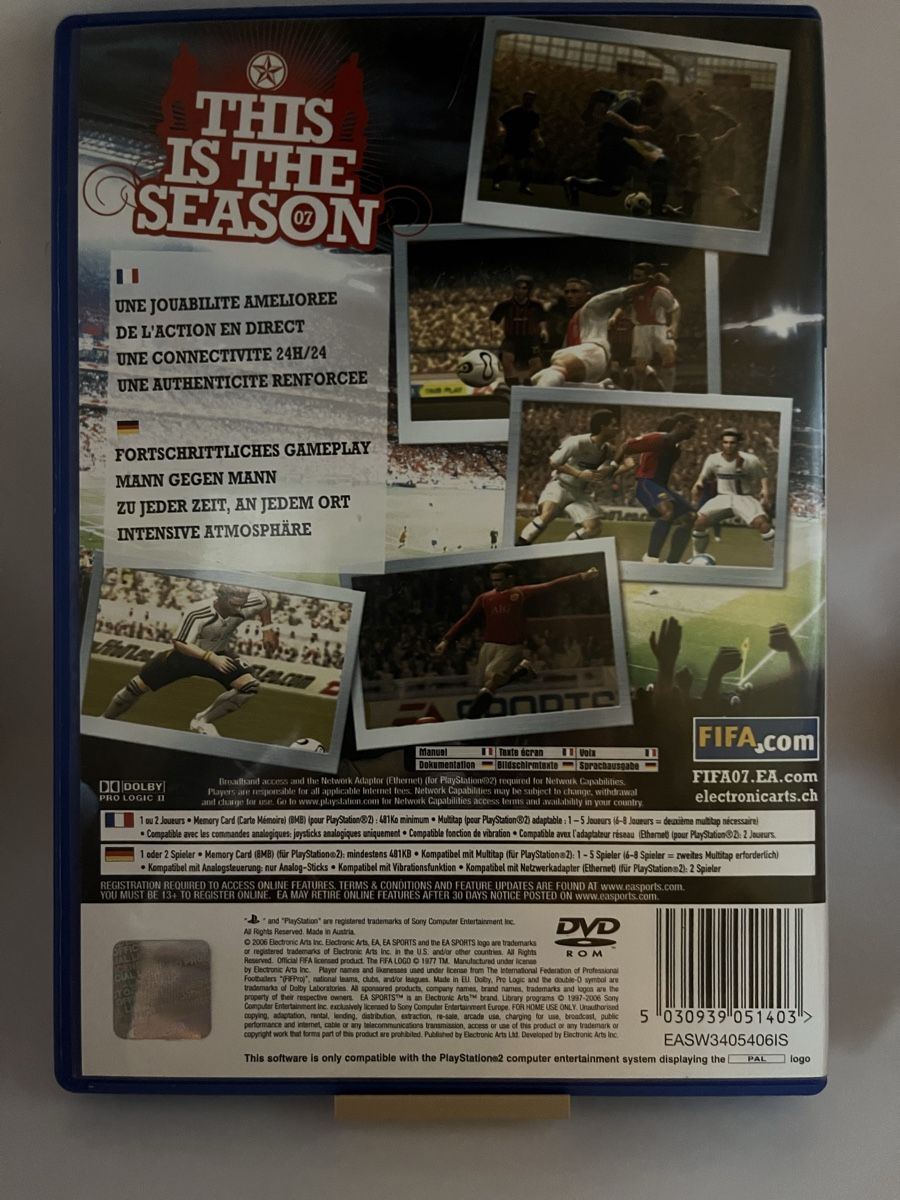 Sony Jeux: Fifa 07 PS2 – Neuf (Voir description) à Aegerten par Swiss3DFusion 1
