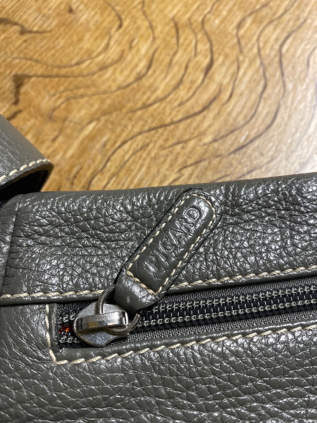 Picard Borse: *PICARD* TASCHE/HANDTASCHE Leder grau/anthrazit – Usato da Frauenfeld venduto da Boldi46 2