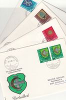 SBK J273 - J276 FDC einzeln mit Ortsstempel