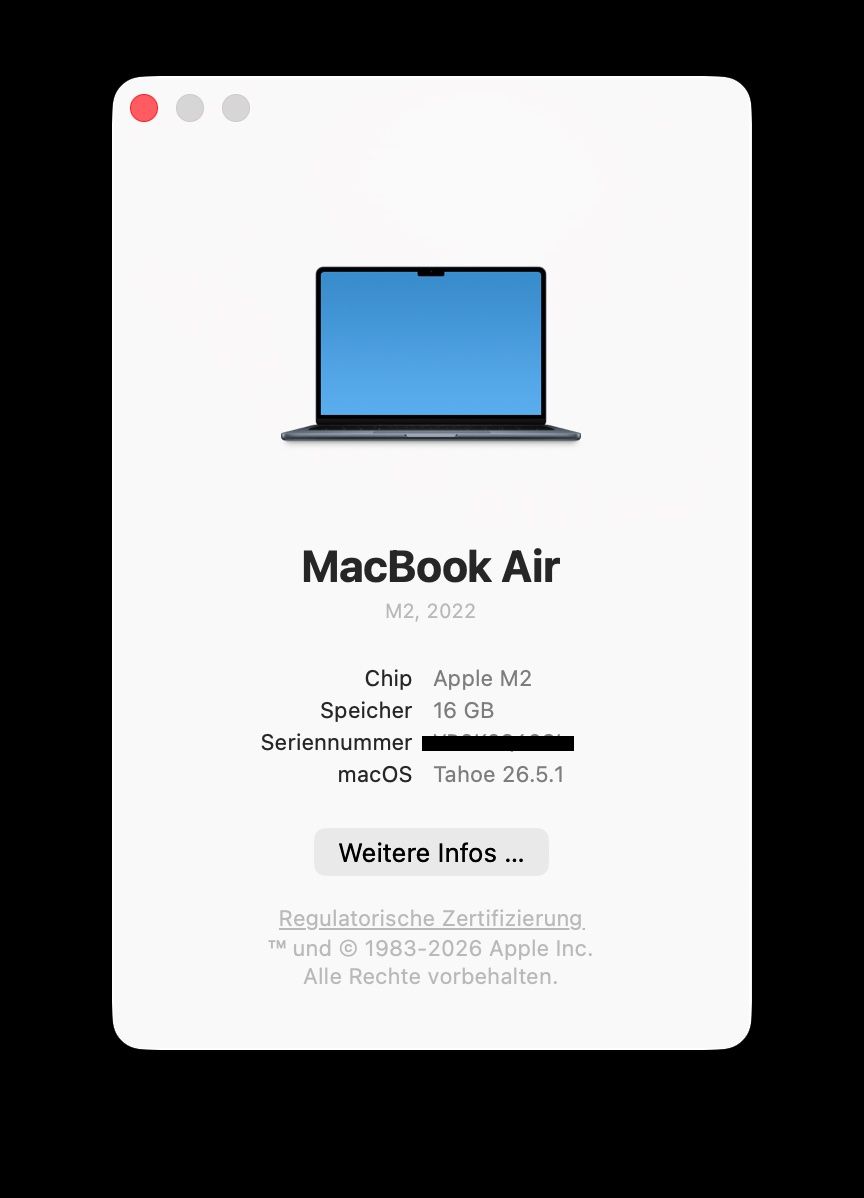 Apple Portables: MacBook Air, Mitternacht, 13,6"  16GB RAM 1TB SSD – D'occasion à Kloten par ric_lg52 8