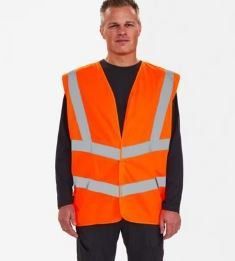 ENGEL Warnweste Sicherheit Weste Gilet Auto Orange M/L NEU