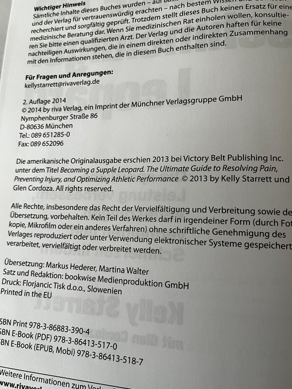 Libri: Werde ein geschmeidiger Leopard, neuwertig – Usato da Bern venduto da Namira81 1