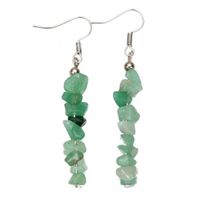 Ohrringe mit Natursteine (Green Aventurine)