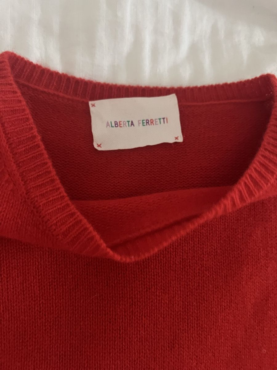 Pullover & Sweatshirts: Roter Kaschmirpullover Alberta Ferretti Grösse L – Gebraucht aus Sarnen von Cat35 3