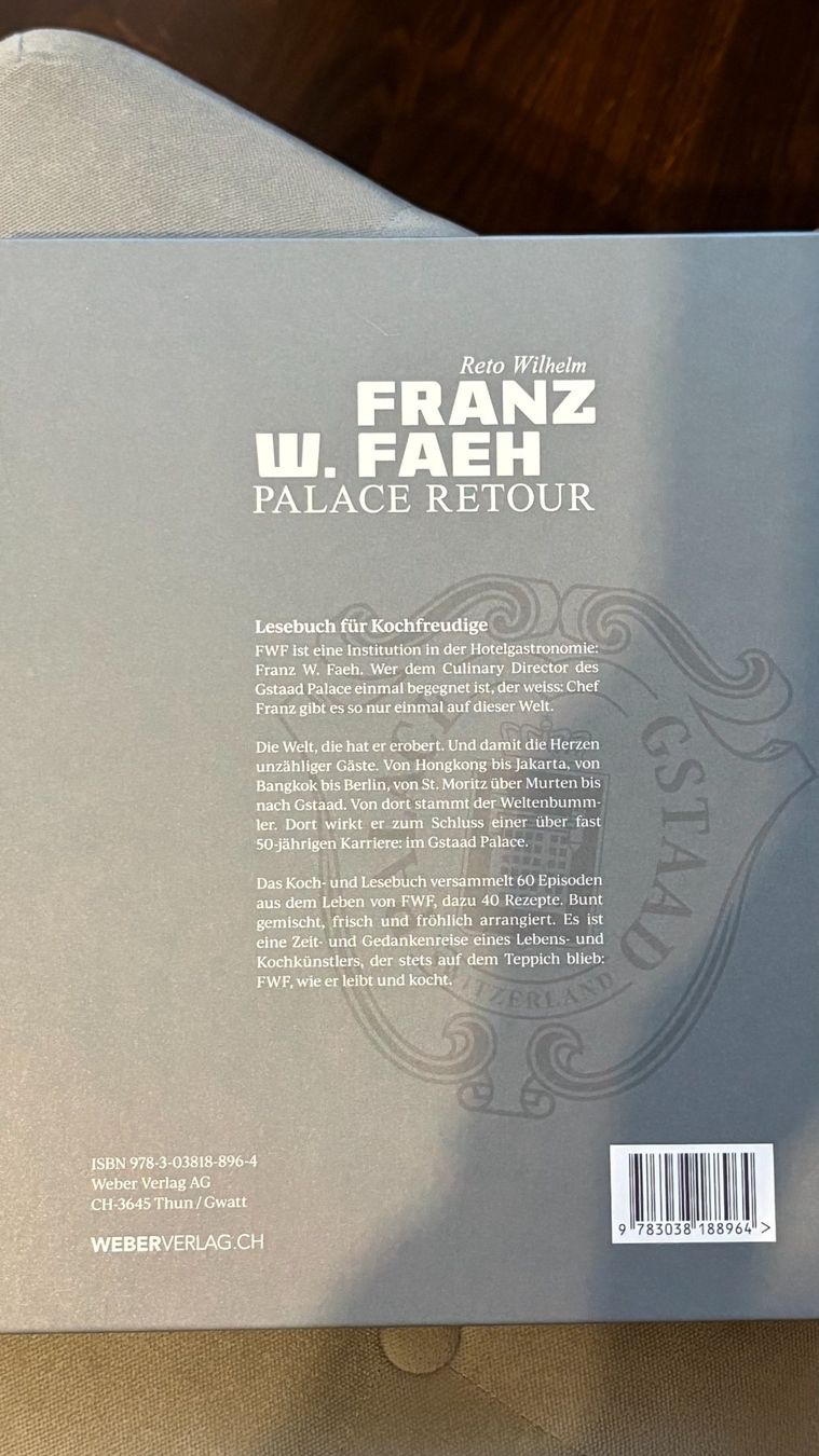 Libri: Franz W Faeh, Palace retour – Nuovo (secondo la descrizione) da Laupen BE venduto da Dakataro 2