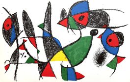 Joan Mirò - Vintage -Lithographie - 1975