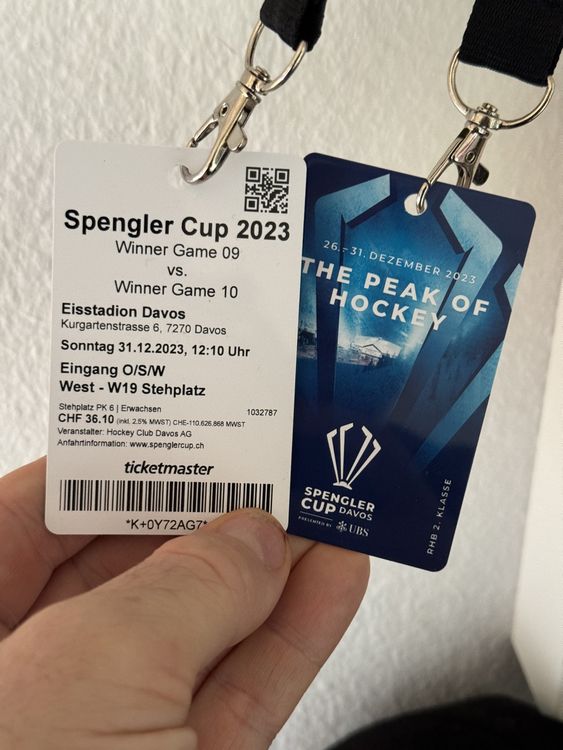 Spengler Cup Kollektor Tickets Finale Kaufen auf Ricardo