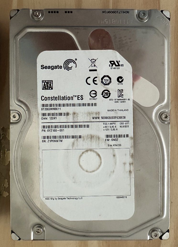Seagate Dischi rigidi: 2x 2TB Seagate Constellation ES SATA – Usato da Morges venduto da jjoo 1