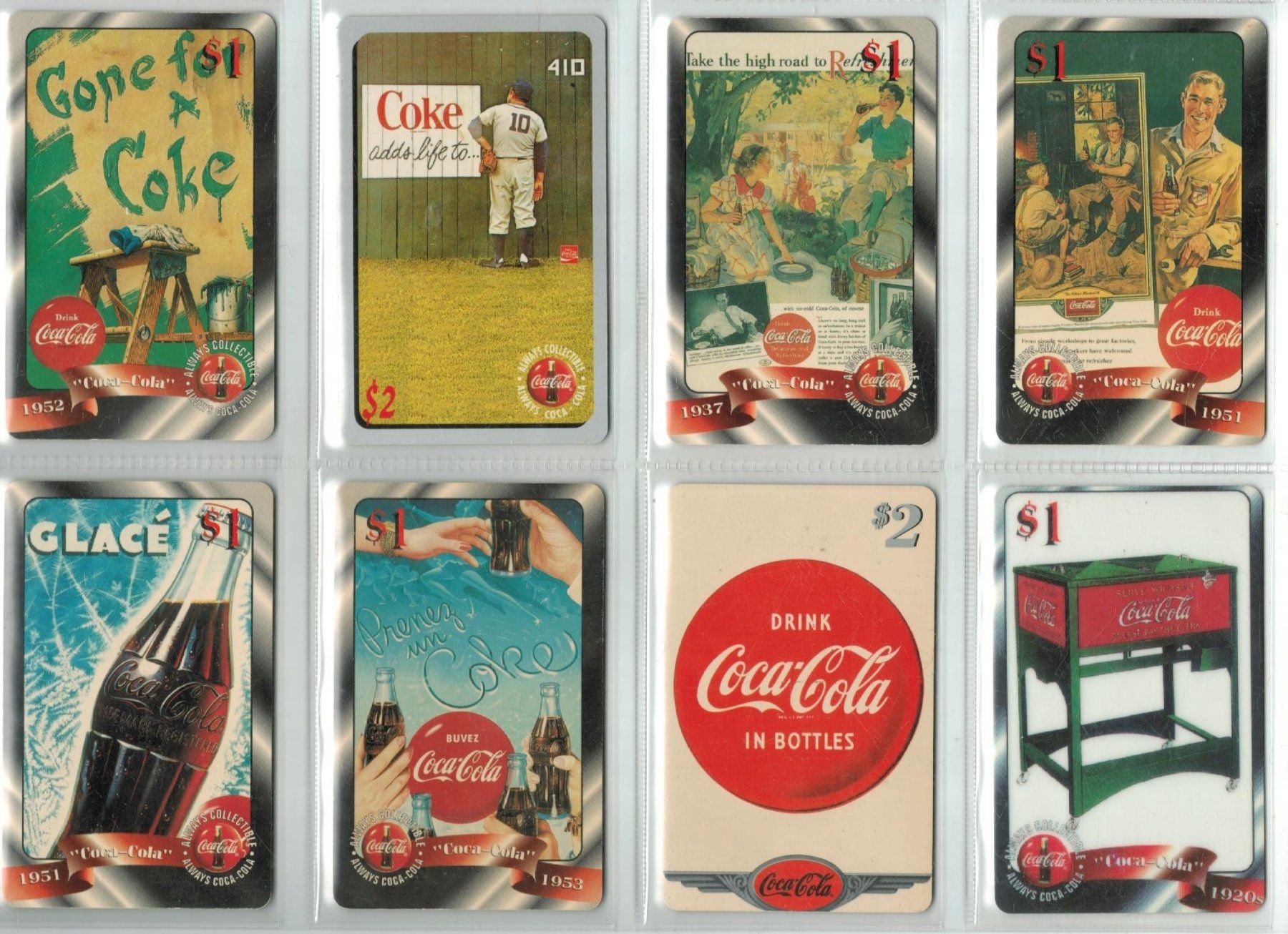 Schede telefoniche: 8 Telefonkarten USA Coca Cola – Usato da Zürich venduto da Tolima194